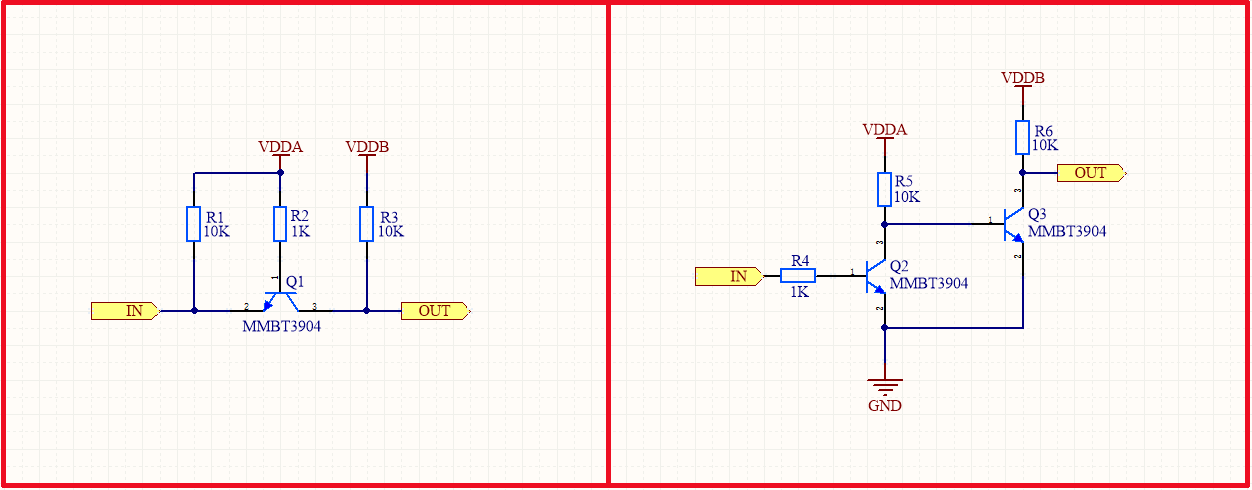 Transistor composition level conversion method