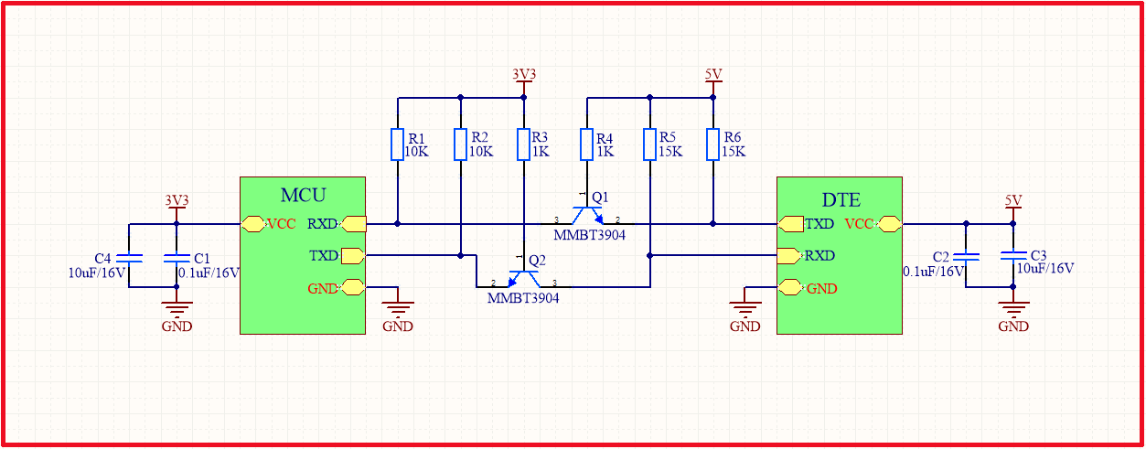 one-way serial level conversion circuit