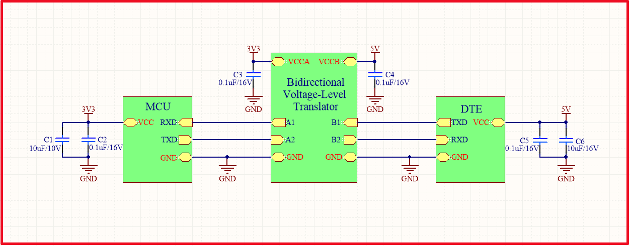 Bidirectional level conversion circuit composed of level conversion chip