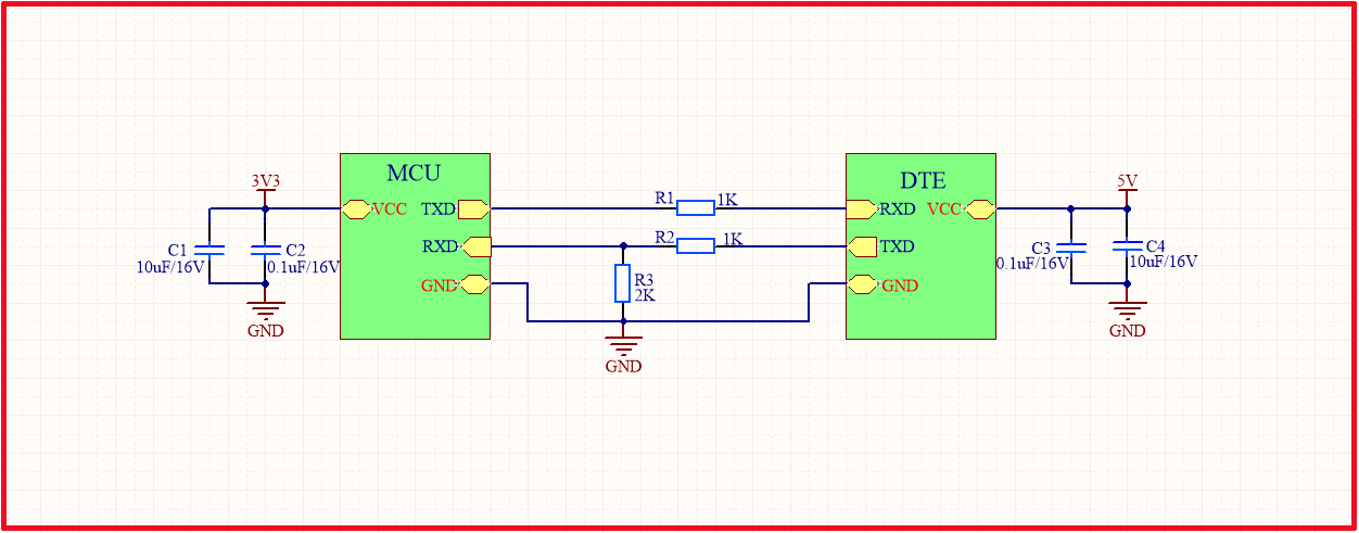 Level conversion circuit composed of resistor divider